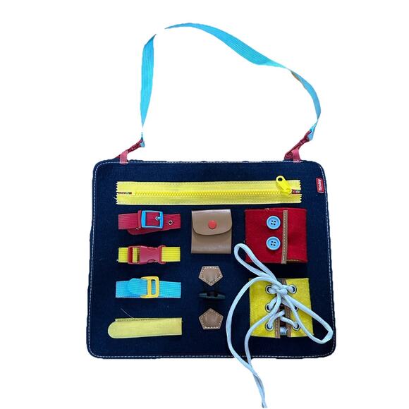 KENLEY Busy Board For Toddlers\Alzheimers Montessori Sensory Felt Activity Board - Picture 1 of 8